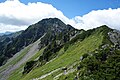 北面からの水晶岳