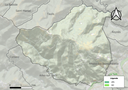 Site Natura 2000 sur le territoire communal.