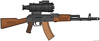 AK-74N cu sistem optic