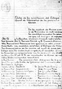 Acta de constitución do Colexio Oficial de Veterinarios de Ourense.