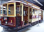 First electric tram in Adelaide - on display at the St Kilda, South Australia tram museum January 2007