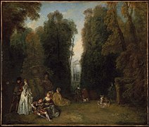 Le Parc du château de Montmorency par Antoine Watteau.