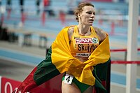 Die Olympiazweite von 2004 Austra Skujytė belegte Rang vier