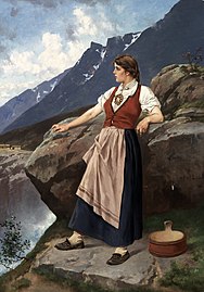 Young Woman at an Overlook