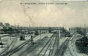 一战前的车站，巴黎方向站台