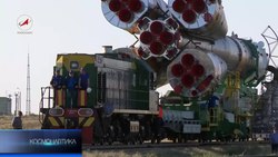 Файл:Baikonur Cosmodrome Railway.webm