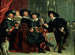 Members of an Amsterdam schutterscompagnie painted in 1653 are seated on sgabelli that may have been heirlooms, as are the silver objects they inspect and display.