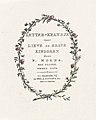 Titelblatt von Letter-kransje voor lieve en brave kinderen (1816)