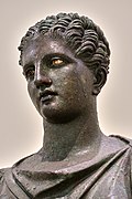 Bronze statue of Artemis. 4th cent. B.C