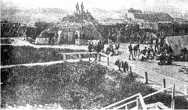Початок будівництва форту 1863 рік