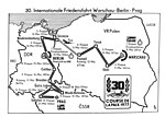 Parcours de la trentième édition de la Course de la Paix