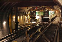 Vue de l'arrière-station allongée pour recevoir des trains plus longs.