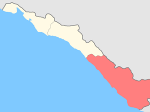 Сочинский округ на карте