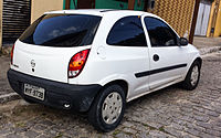 Pre-facelift Chevrolet Celta (Rear view)