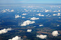 Cumulus humilis visti dall'alto