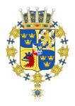 Armoiries du prince Oscar de Suède.
