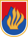 Detail nového znaku Slovenské socialistické republiky na prsou lva
