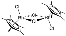 Image illustrative de l’article Dichlorure de (pentaméthylcyclopentadiényl)rhodium dimérique