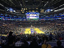 During a Lakers game in November 2023. Crypto.com Arena interior 2023.jpg