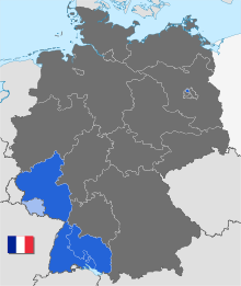 Deutschland Besatzungszonen 8 июня 1947 - 22 апреля 1949 franzoesisch.svg