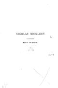 NICOLAS NICKLEBY PETIT IN-FOLIO.