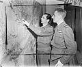 Air Vice-Marshals W Elliot and G H Mills at BAF Headquarters, Bari 1945.