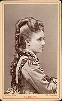 Finská operní zpěvačka Emmy Achté, portrét, 1875