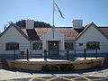 El edificio de la antigua estación Trelew.