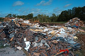 Maison détruite (Tennessee, 2003)