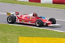 La Ferrari 312 T5 de Gilles Villeneuve en démonstration à l'occasion du Grand Prix du Canada 2010