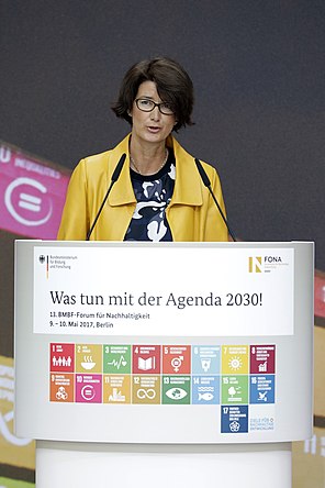 Patrizia Nanz, Co-Vorsitzende der SDG-Wissenschaftsplattform. 13. BMBF-Forum für Nachhaltigkeit.