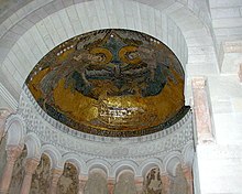 Carolingian mosaic in Germigny-des-Pres Germigny Jplm.jpg