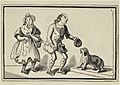 Illustration accompanying an early 19th-century publication of "Hark, Hark! The Dogs Do Bark"