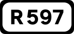 R597 road shield}}