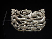 Jade-carved dragon, Tang dynasty, Shanghai Museum