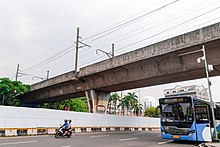 Jalur kereta api di daerah Juanda.