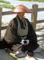 जपानी महायानी बौद्धभिक्खू.