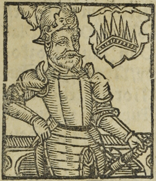 Jaroslav z Boskovic (kresba B. Paprockého, Zrcadlo slavného Markrabství moravského, 1593)