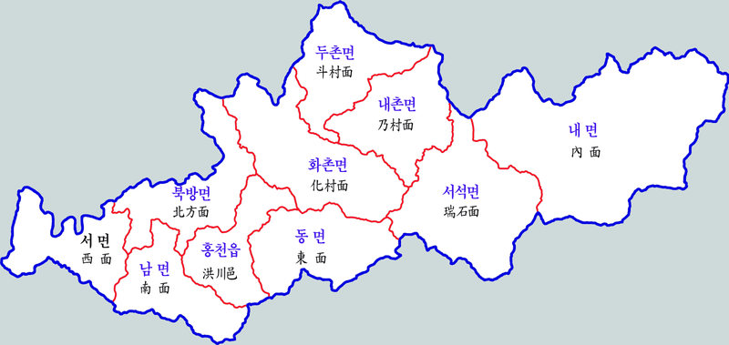 파일:Korea-Hongcheon-gun-map.png