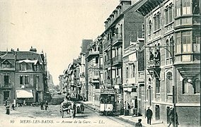 Mers au temps du tramway d'Eu-Le Tréport-Mers.