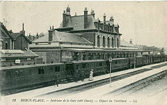 BERCK-PLAGE - Intérieur de la Gare (côté Ouest) - Départ du Tortillard