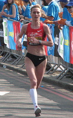 Liliya Shobukhova, London Marathon 2011 (cropped).jpg