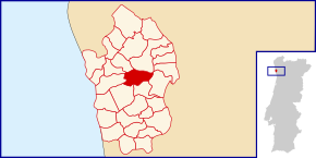 Localização no município de Vila do Conde