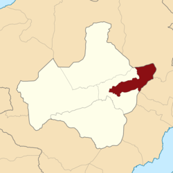 Peta lokasi Kecamatan Tomohon Timur