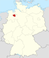 Tyskland, beliggenhed af Oldenburg markeret