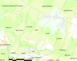 Mapa obce Appy