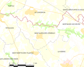 Poziția localității Saint-Aubin-des-Ormeaux