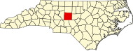 Randolph Comitatus (Carolina Septentrionalis): situs