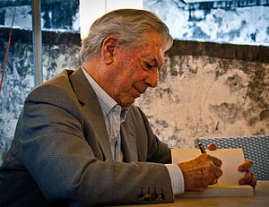 Mario Vargas Llosa in Pietrasanta, Toskana