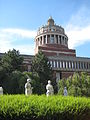 Meliora statues.